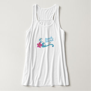 Tanktopet Beach Bound Women's Flowy Racerback Linne Med Racerback