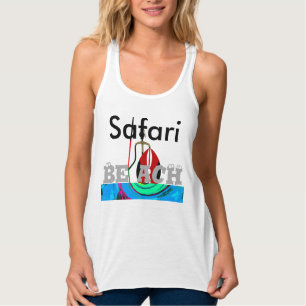 Tanktopet Beach Safari Hakuna Matata Linne Med Racerback