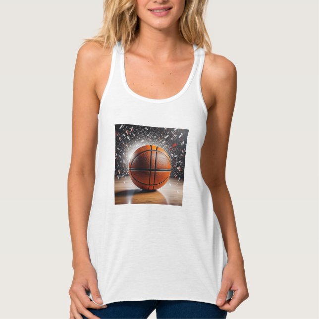 Tanktopet Bella+Canvas Flowy Racerback Linne Med Racerback (Framsida)