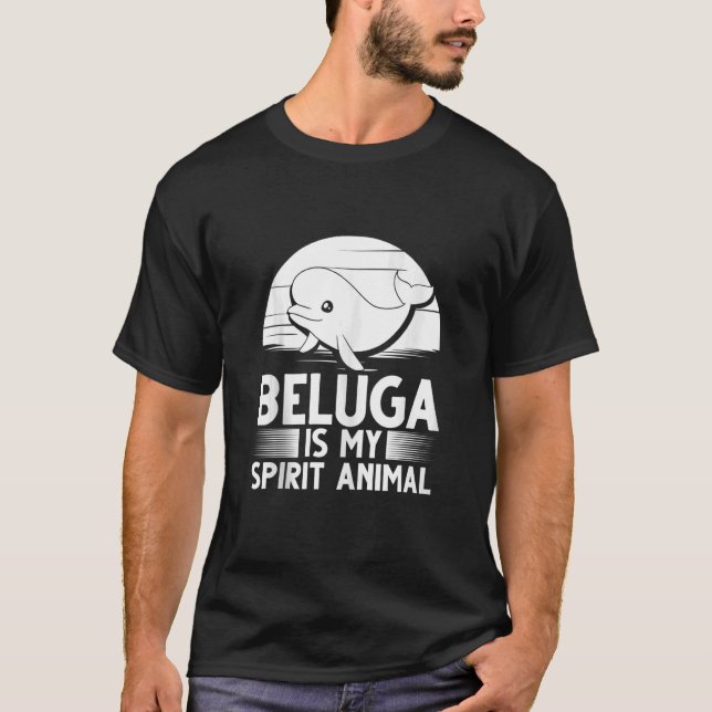 Tanktopet Beluga Whale Baby djur T Shirt (Framsida)