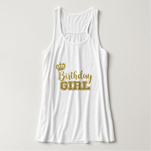 Tanktopet Birthday Girl Linne Med Racerback