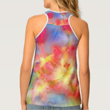 Tanktopet Blommigt Fireworks Typiefärg