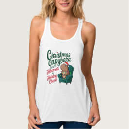 Tanktopet Capybara Funny jul Linne Med Racerback