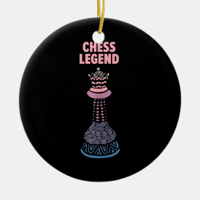 Tanktopet Chess Legend Checkmate Coola Say Julgransprydnad Keramik (Framsidan)