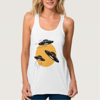 Tanktopet coola Retro UFO Invasion