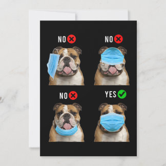 Tanktopet Engelsk bulldog Höger Bära Ansikte Mask