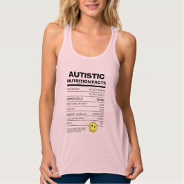 Tanktopet för autistiska näringsfaktorer linne med racerback