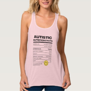Tanktopet för autistiska näringsfaktorer linne med racerback 
