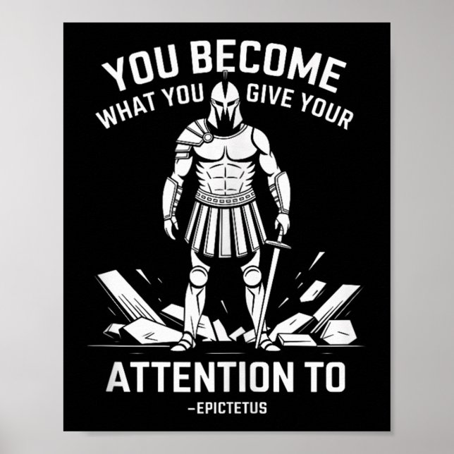 Tanktopet för tandstyrka Stoic Epictetus Manar Poster (Framsidan)