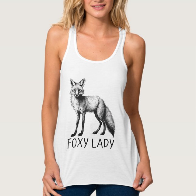 Tanktopet Foxy Dam - Racerback Linne Med Racerback (Framsida)