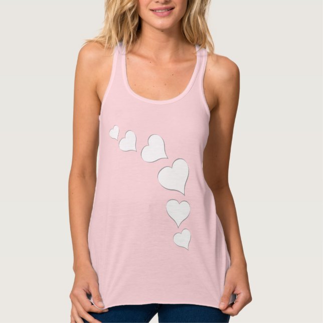 Tanktopet Kärlek i Shirt Dam för kvinnor Linne Med Racerback (Framsida)