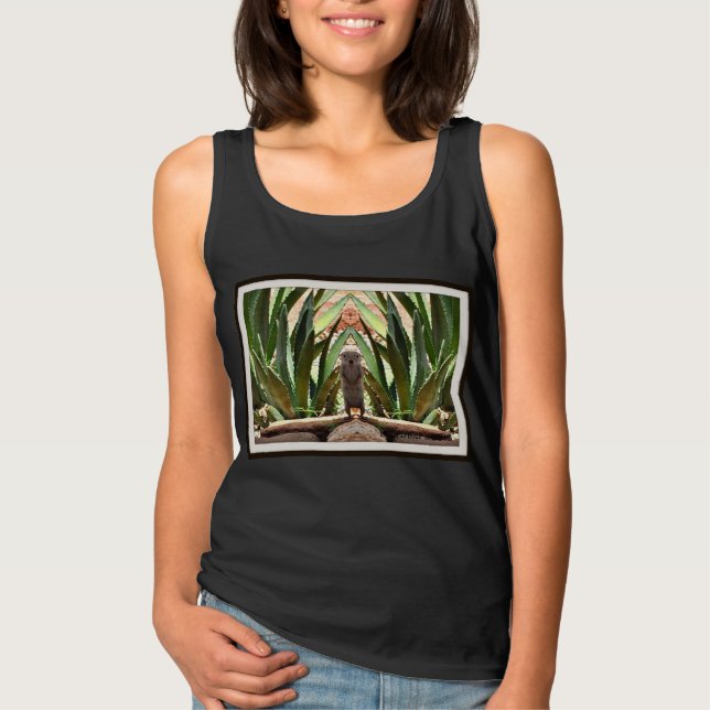 Tanktopet Kung Ground Squirrel Women's Basic Tee (Framsida)