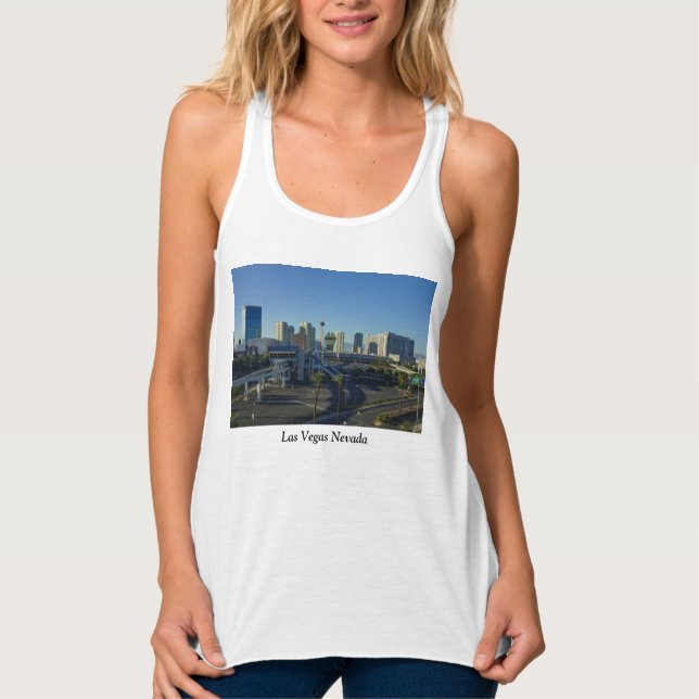 Tanktopet Las Vegas Strip Ahead Linne Med Racerback (Framsida)
