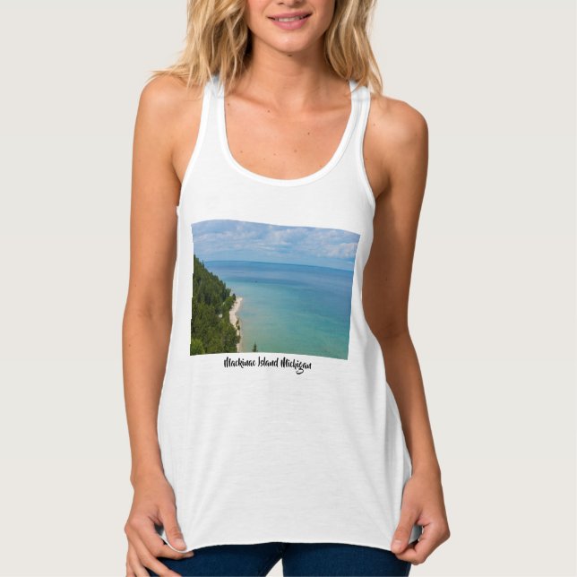 Tanktopet Mackinac Island Skyview Linne Med Racerback (Framsida)