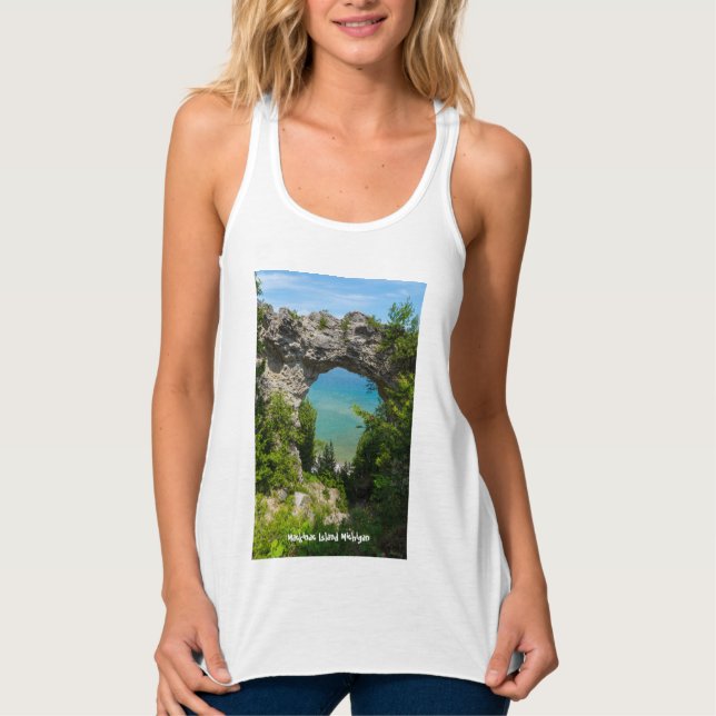 Tanktopet Mackinacs Arch Sten Linne Med Racerback (Framsida)