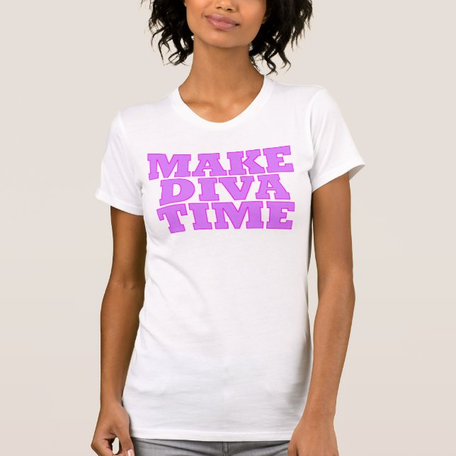 tanktopet "MAKE DIVA TIME" T Shirt (Framsida)