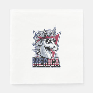 Tanktopet Merica Coola Unicorn Patriotic Vibes Pappersservett
