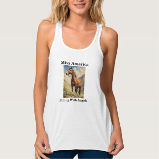 Tanktopet MISS AMERICA Linne Med Racerback