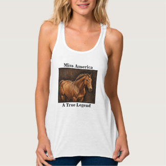 Tanktopet MISS AMERICA Linne Med Racerback