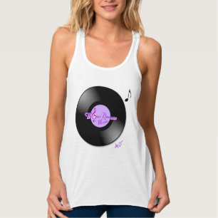 Tanktopet MoonDreams Music Record Lila Racerback Linne Med Racerback