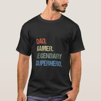 Tanktopet Pappa superhjälte med spelarlegendariska T Shirt