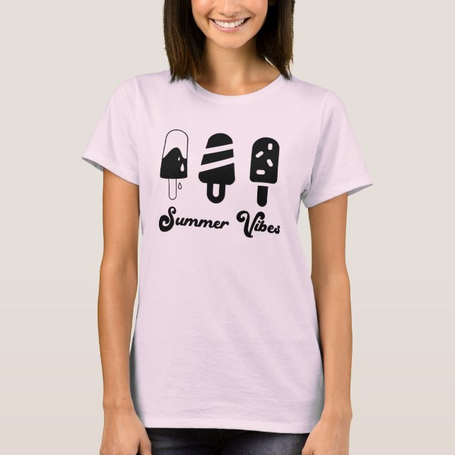 Tanktopet Popsicle Summer Vibes T Shirt (Framsida)