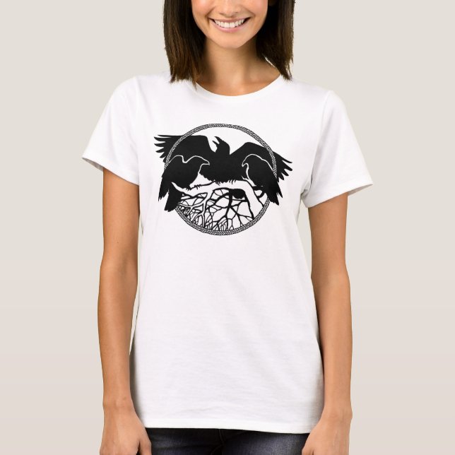 Tanktopet Raven Kråka Art Dam Top T-shirt (Framsida)