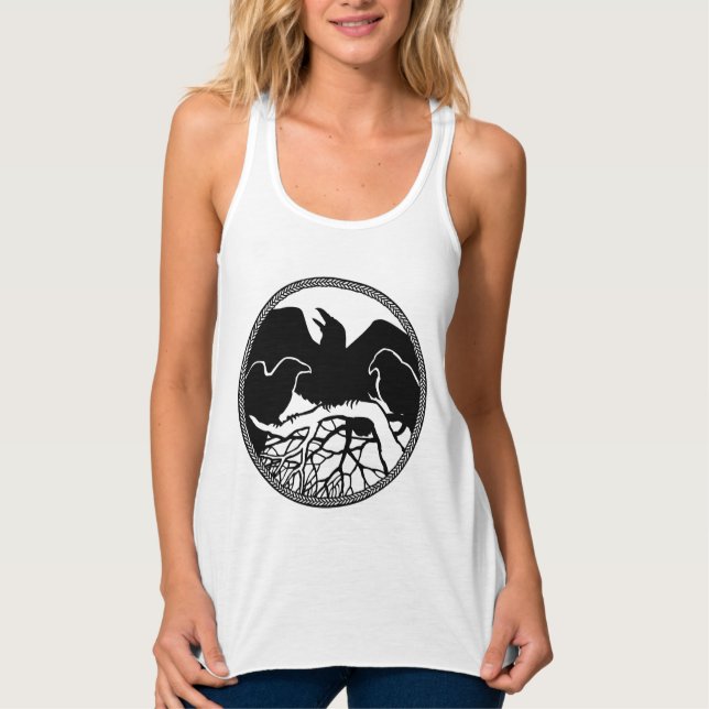 Tanktopet Raven Native Raven Art Dam Top Linne Med Racerback (Framsida)