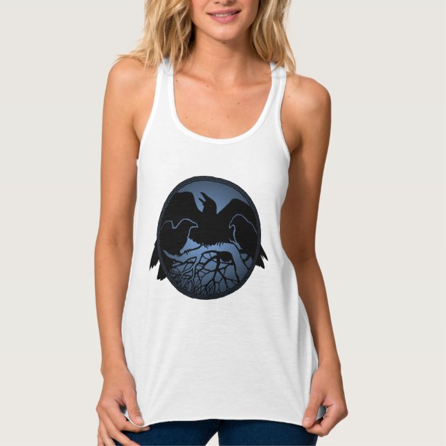 Tanktopet Raven Native Raven Art Dam Top Linne Med Racerback (Framsida)