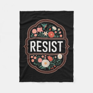 Tanktopet Resistent Blommigt Protest Trump Anti Tr Fleecefilt