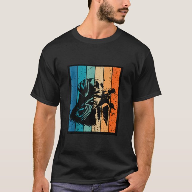 Tanktopet Retro Sunset Anka Hunting Design T Shirt (Framsida)