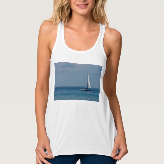 Tanktopet Sailing Mackinac Linne Med Racerback (Framsida)