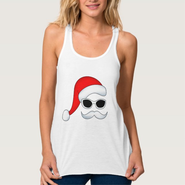 Tanktopet Santa Women Linne Med Racerback (Framsida)