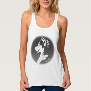 Tanktopet Shirt Sled Hund Dam Shirt Linne Med Racerback