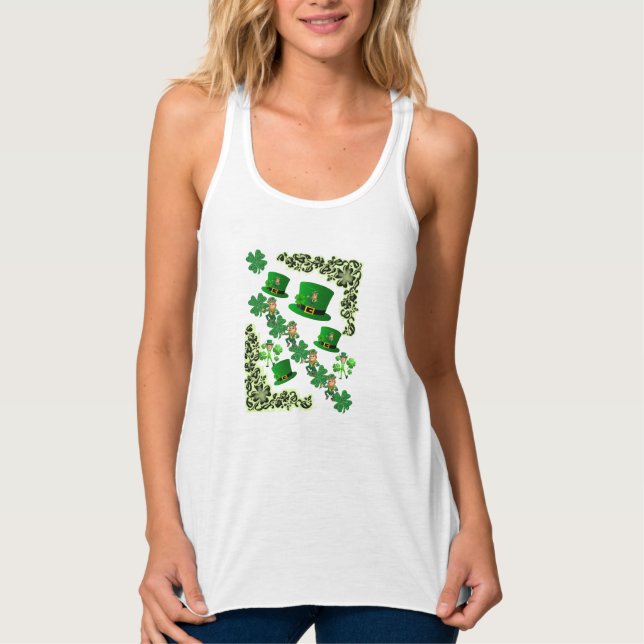 Tanktopet St. Patrick Linne Med Racerback (Framsida)