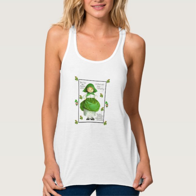 Tanktopet St. Patrick Linne Med Racerback (Framsida)