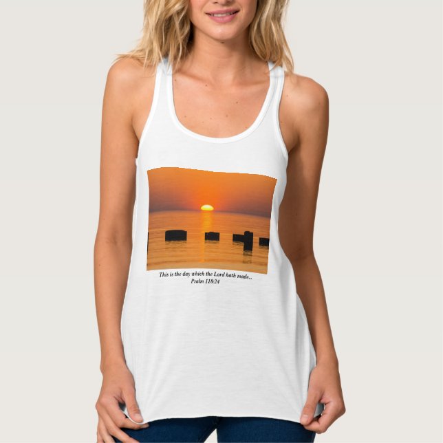 Tanktopet stigning Orange Linne Med Racerback (Framsida)