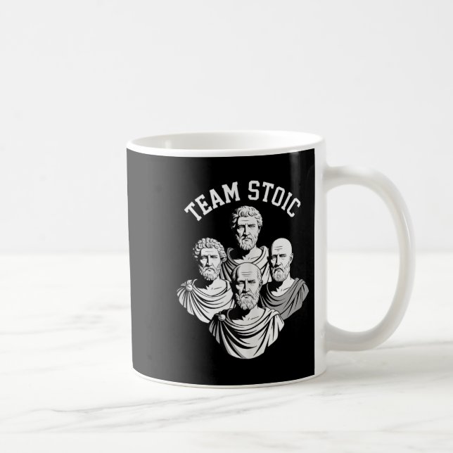Tanktopet Team Stoic Epictetus History Fläkt Kaffemugg (Höger)