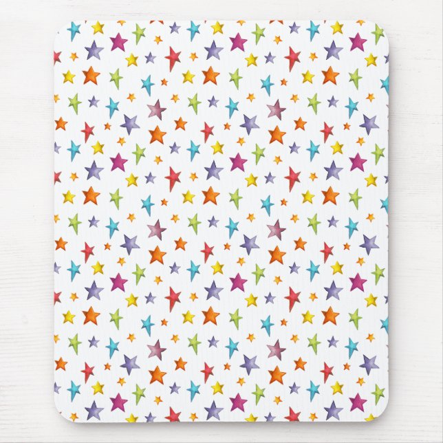 Tanktopet Watercolor färg stjärnor Musmatta (Framsidan)