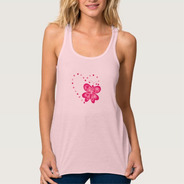 Tanktopet Women's Bella+Canvas Flowy Racerback Linne Med Racerback (Framsida)