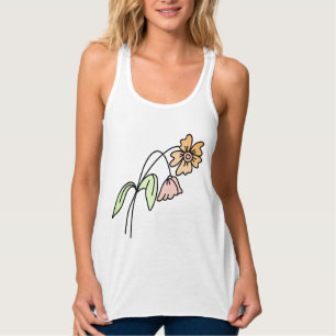 Tanktopet Women's Bella+Canvas Flowy Racerback Linne Med Racerback