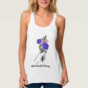 Tanktopet Women's Bella+Canvas Flowy Racerback Linne Med Racerback