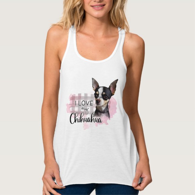 Tanktopet Women's Bella+Canvas Flowy Racerback Linne Med Racerback (Framsida)