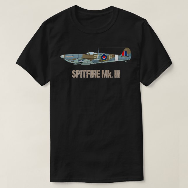 Tanktopet WW2 Spitfire Fighter Flygplan Warbird T Shirt (Design framsida)