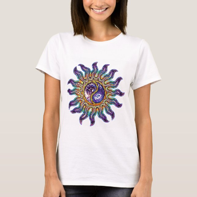 Tanktopet Yin Yang Mosaic Sol T-shirt (Framsida)