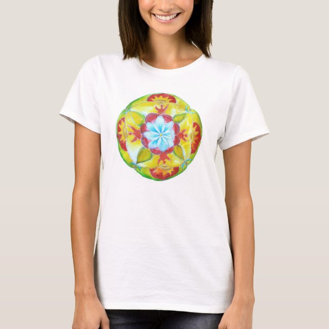 Tanktopet Yoga Mandala Tee Shirt (Framsida)