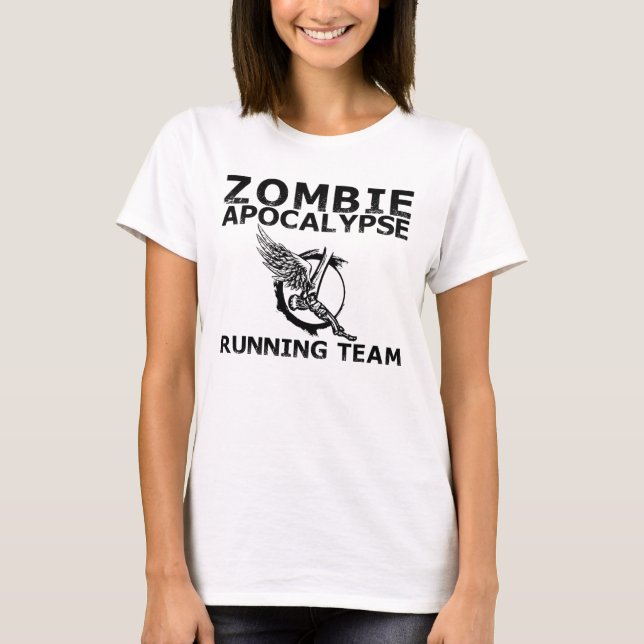 Tanktopet Zombie Apocalypse Running Team T-shirt (Framsida)