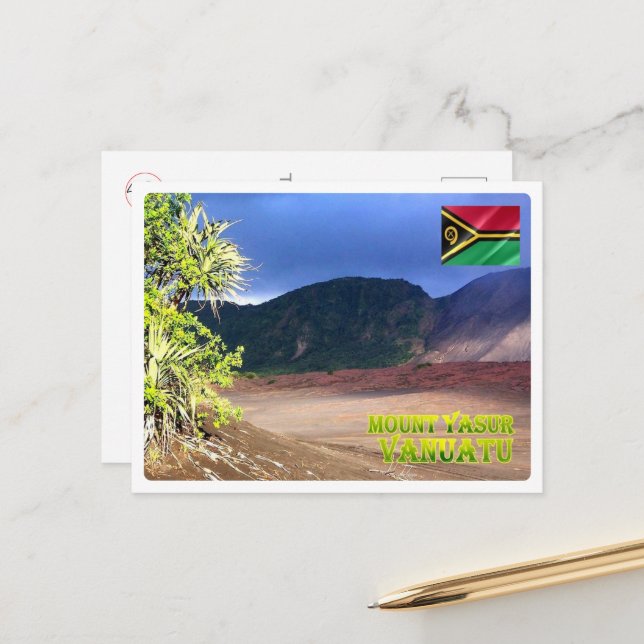 Tanna Island - Mount Yasur - Vanuatu - Vykort (Fram/Back In Situ)