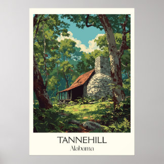 Tannehill Alabama Historisk Ugn Poster