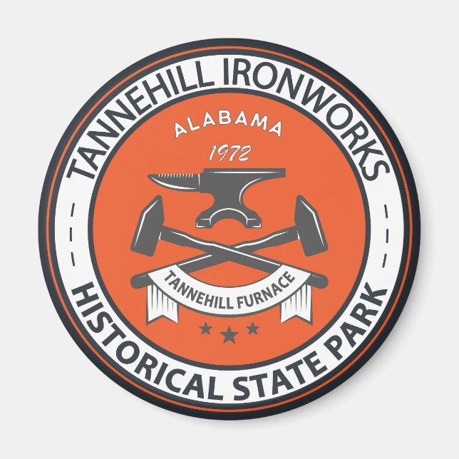 Tannehill Ironworks Historical State Park Alabama Magnet (Framsidan)